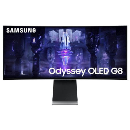 ECRAN PC ODYSSEY OLED G8 G85SB 34' INCURVE UWQHD Blanc