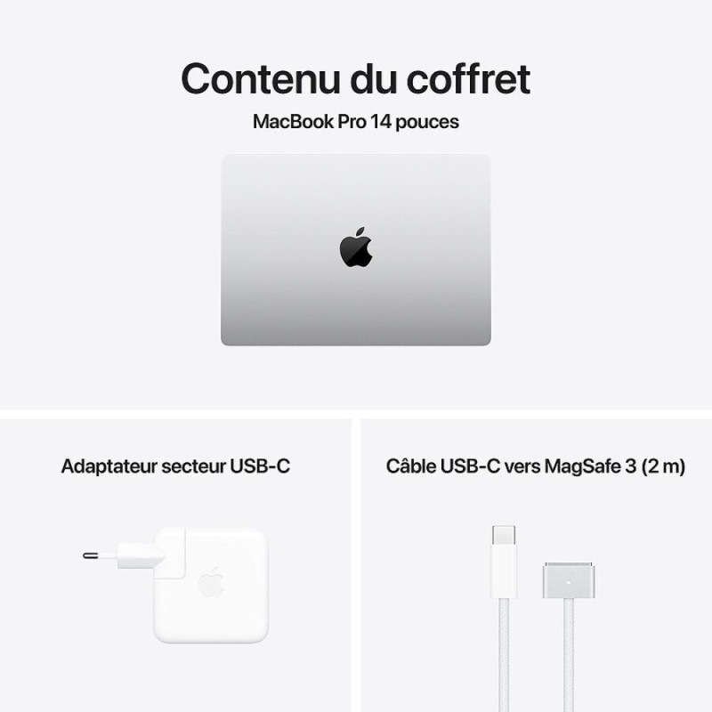 MACBOOK PRO M4 14'' 16 GO 512 GO ARGENT