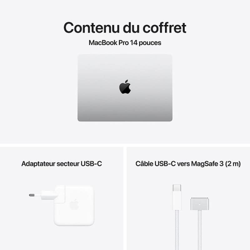 MACBOOK PRO M4 14'' 16 GO 512 GO ARGENT