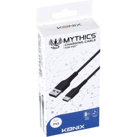 PS5 CONTROLLER CHARGING CABLE 3M BLACK