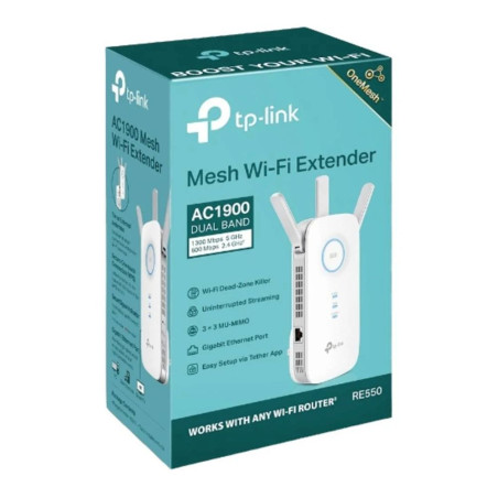 REPETEUR POINT D ACCES RE550 WIFI AC1900 DUAL BAND