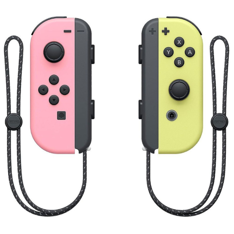 MANETTES SWITCH JOY-CON ROSE ET JAUNE