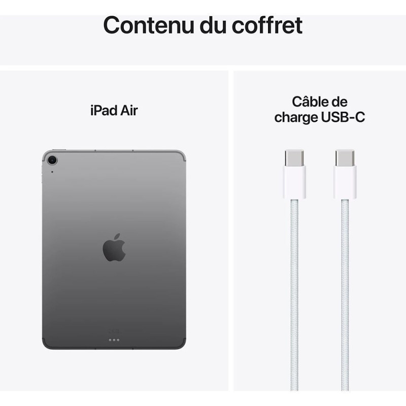 IPAD AIR 11 WIFI 256 GO M3 GRIS SIDERAL 2025