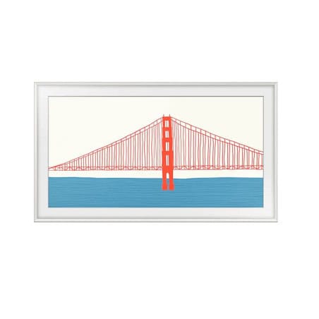 CADRE TV THE FRAME 55 2021 CHANFREIN BISEAUTE BLANC