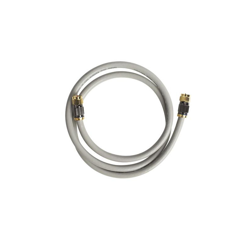 CABLE COAX RG6 QUAD SHIELD 3FT/0.9M GRIS