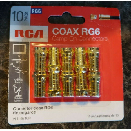 CONNECTEUR COAX RG6 X10