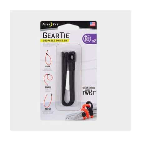 SERRE CABLE X2 15CM NOIR