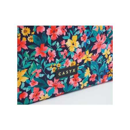 POCHETTE GRAND FORMAT CANVAS FLOWERS DARK