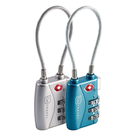 LOT DE 2 CADENAS A COMBINAISON TSA BLEU ET METAL