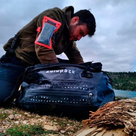 SAC DUFFLE ROLL-TOP BORNEO 45 L NOIR