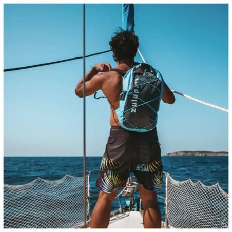 SAC A DOS PLIABLE IMPERMEABLE QUOKKA 12L TURQUOISE