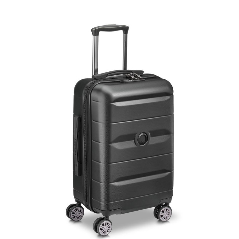 VALISE TROLLEY COMETE + 4DR 77CM NOIR