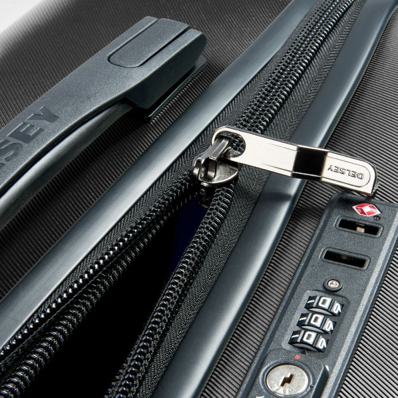 VALISE TROLLEY COMETE + 4DR 77CM NOIR