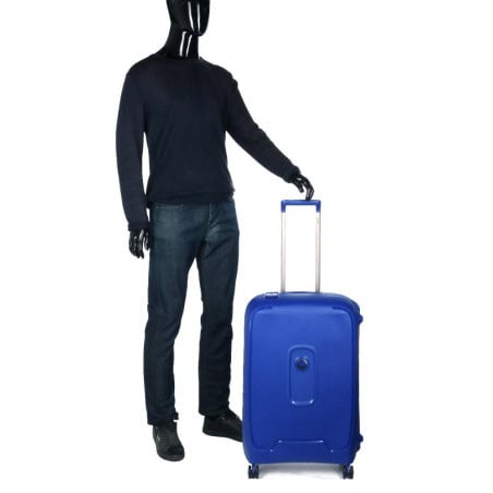VALISE MONCEY TROLLEY 4R 69 CM ECO BLEU MARINE