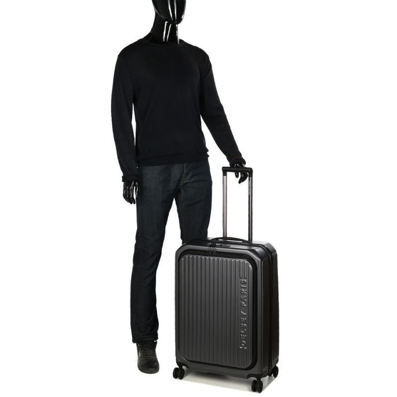 VALISE TROLLEY SECURITIME 66 CM ZIP EXT ANTHRACITE