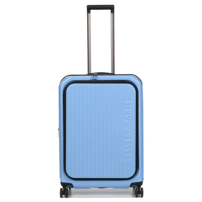 VALISE TROLLEY SECURITIME 66 CM ZIP EXT BLEU LAVANDE