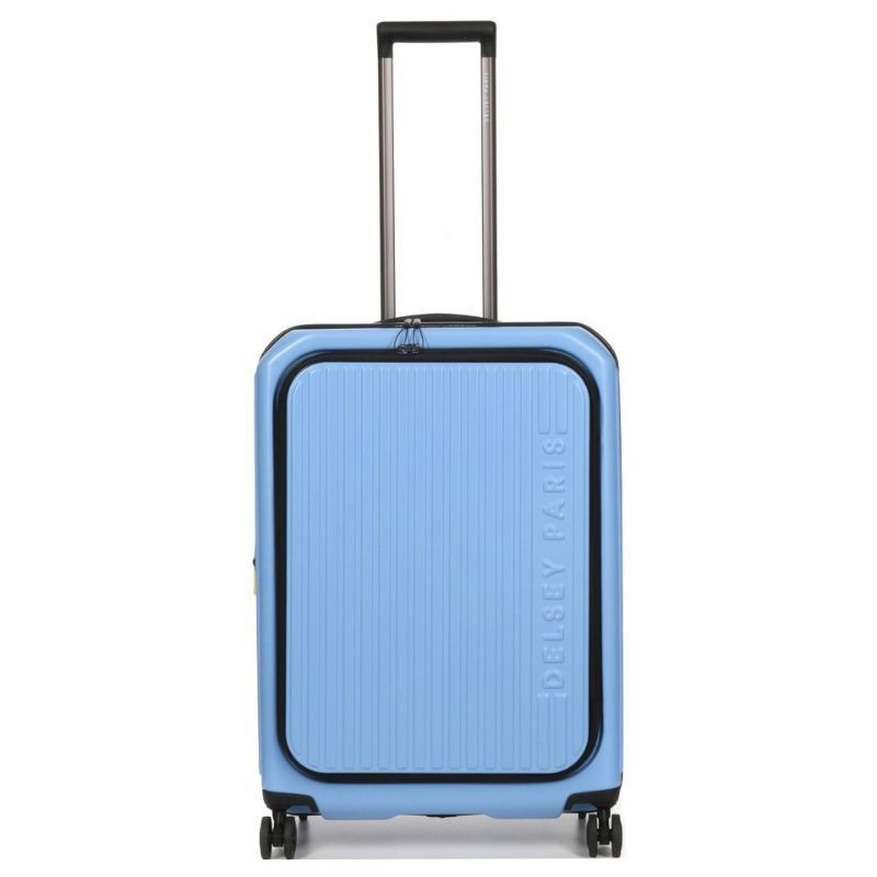 VALISE TROLLEY SECURITIME 66 CM ZIP EXT BLEU LAVANDE