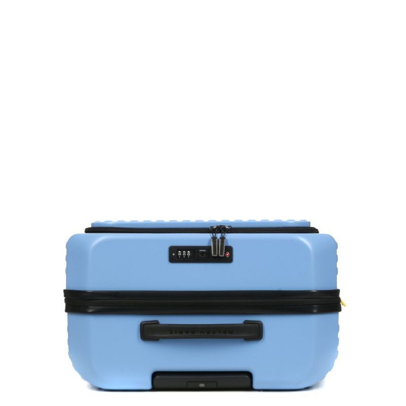VALISE TROLLEY SECURITIME 66 CM ZIP EXT BLEU LAVANDE