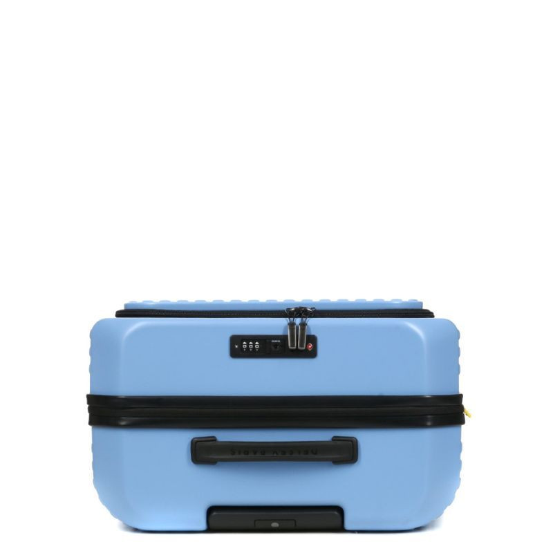 VALISE TROLLEY SECURITIME 66 CM ZIP EXT BLEU LAVANDE