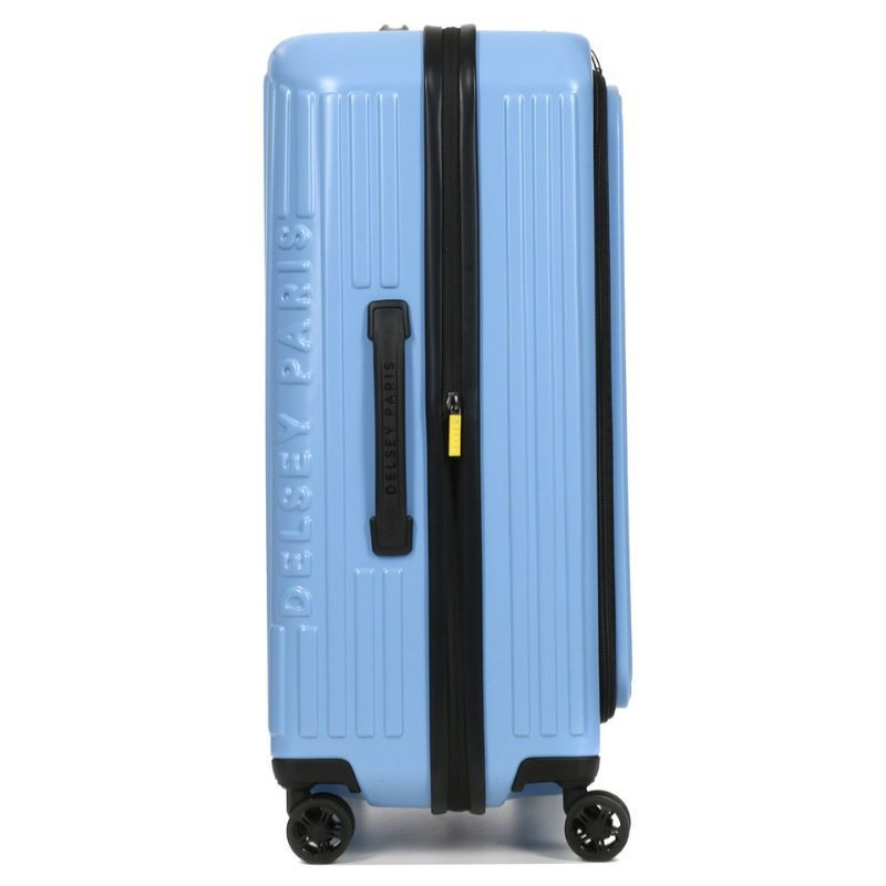 VALISE TROLLEY SECURITIME 66 CM ZIP EXT BLEU LAVANDE