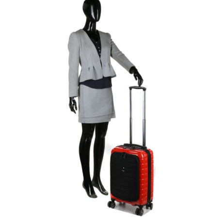 VALISE CAB  SHADOW 5.0 SOFT TR EXT 4DR 55CM ROUGE INTENSE