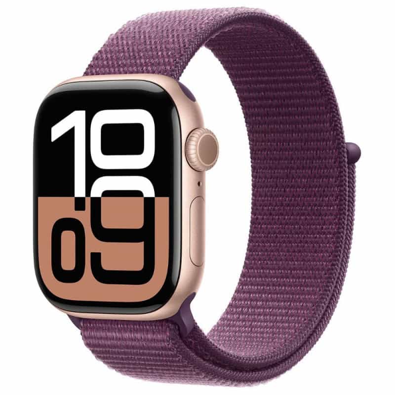 APPLE WATCH SERIES 10 GPS 42 MM ALU OR BOUCLE PRUNE