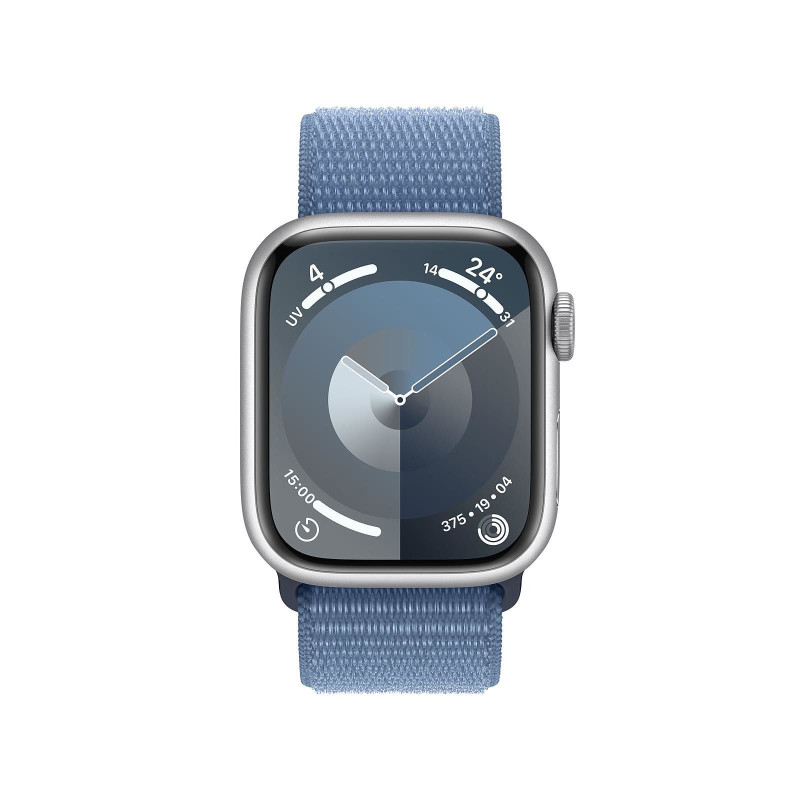 APPLE WATCH SERIES 9 GPS 41MM BOUCLE SPORT BLEU ALU ARGENT