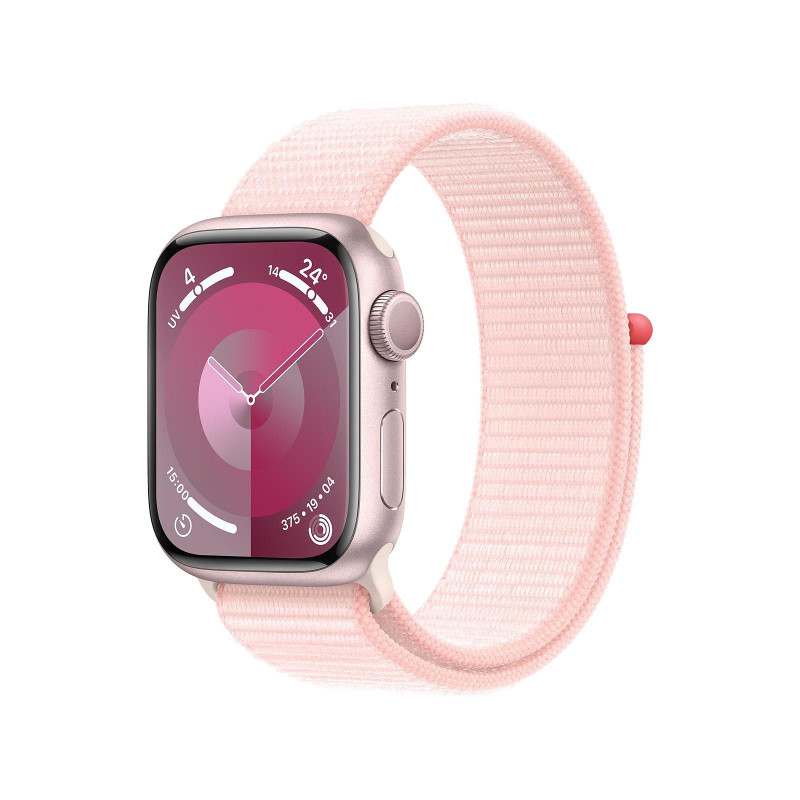APPLE WATCH SERIES 9 GPS 41MM PINK ALUMINIUM CASE WITH LIGHT PINK SPO
