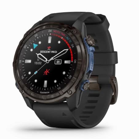 MONTRE CONNECTEE MK3I 51 MM TITANE ET BRACELET SILICONE NOIR