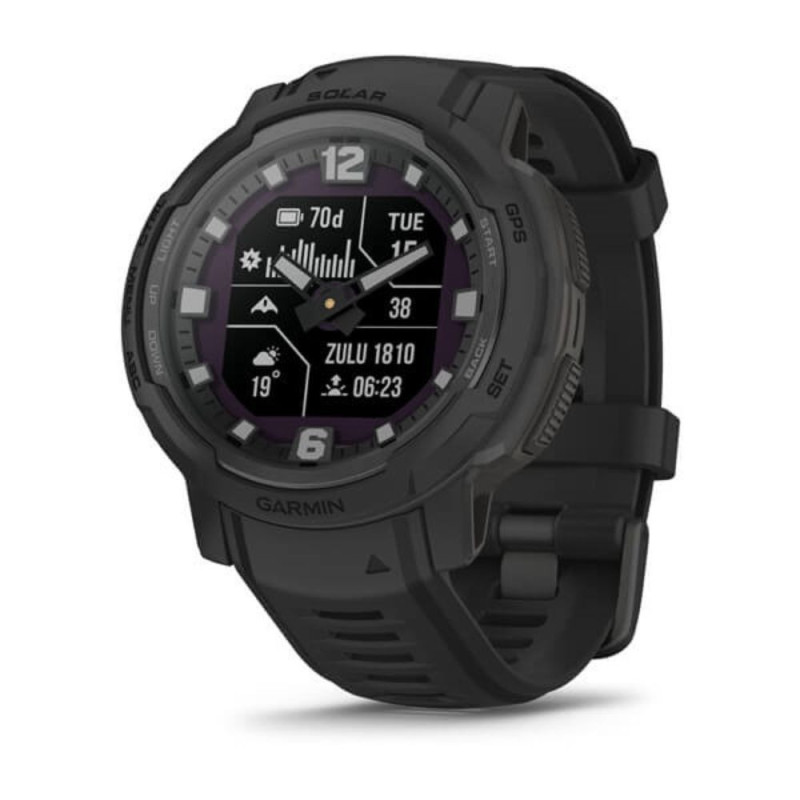MONTRE CONNECTEE INSTINCT CROSSOVER SOLAIRE TACTICAL SILICONE NOIR