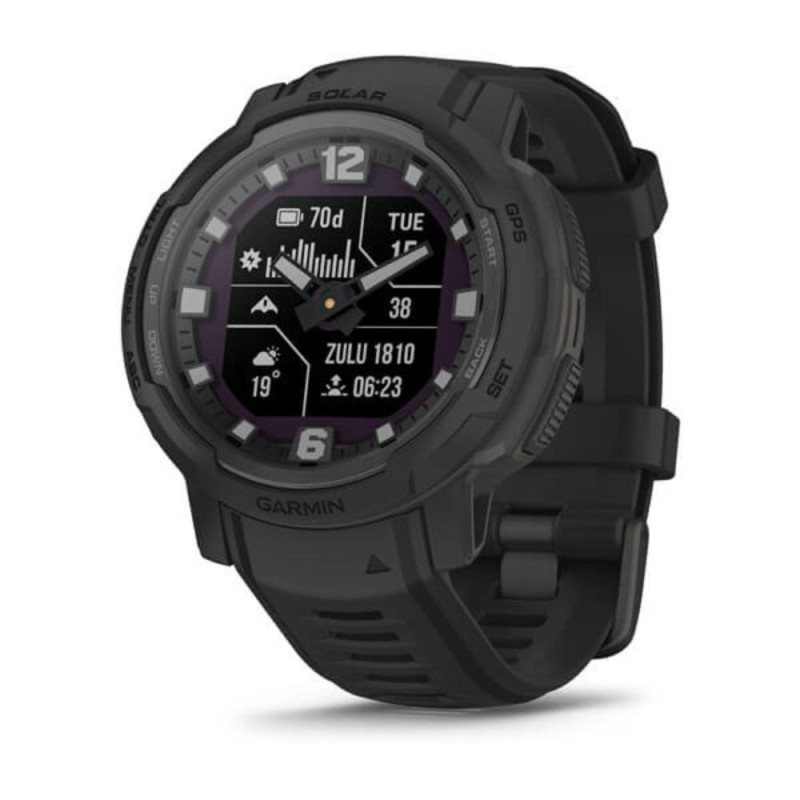 MONTRE CONNECTEE INSTINCT CROSSOVER SOLAIRE TACTICAL SILICONE NOIR