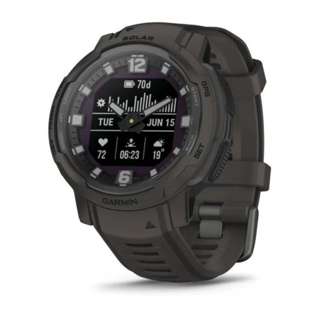 MONTRE CONNECTEE INSTINCT CROSSOVER SOLAIRE  SILICONE GRAPHIT