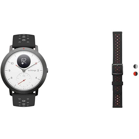 MONTRE HOMME CONNECTEE STEEL HR HYBRID SPORT 40MM NOIRE