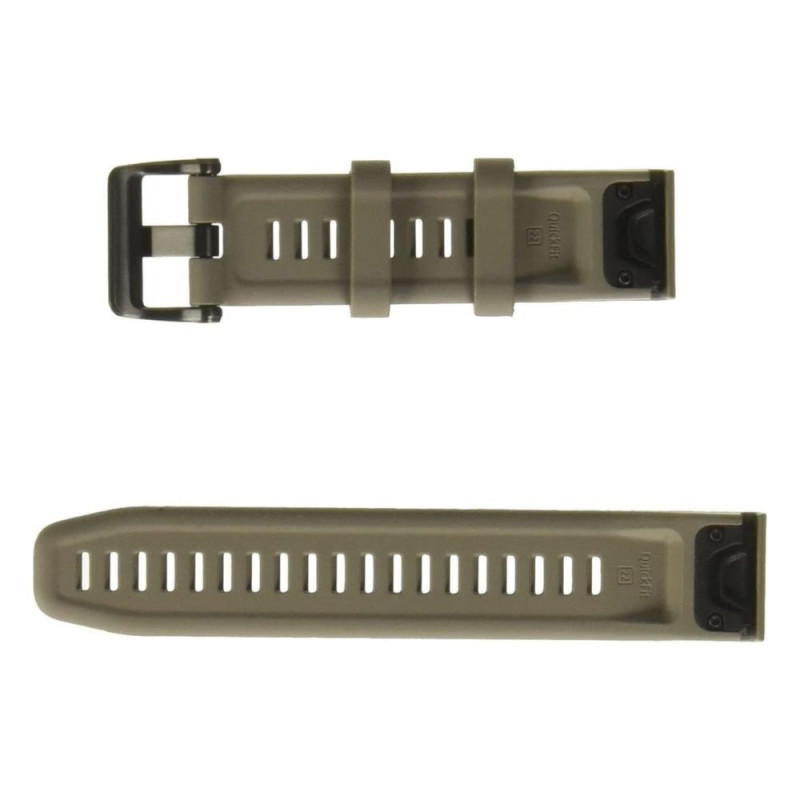 BRACELET DE MONTRE QUICKFIT 22 SILICONE BEIGE