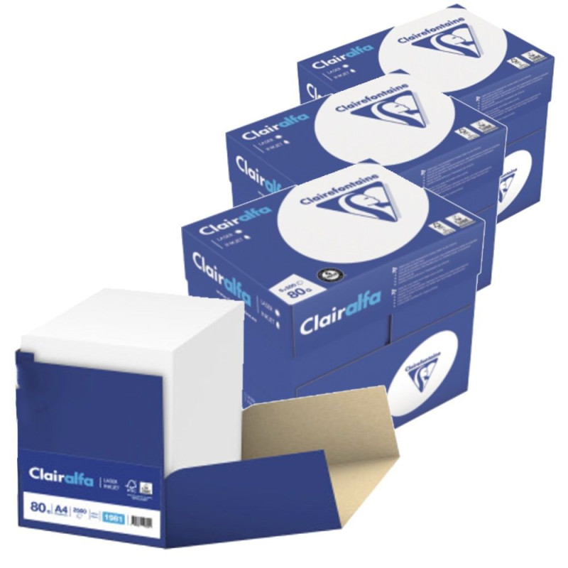 RAMETTE DE 500 FEUILLES EXTRA BLANC A4 80G