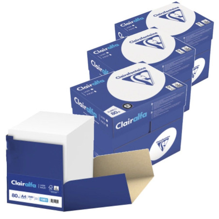 RAMETTE DE 500 FEUILLES EXTRA BLANC A4 80G