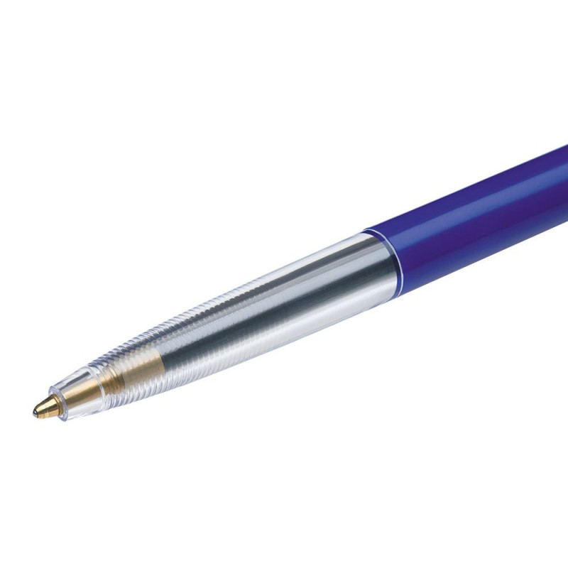 STYLO BILLE BIC RETRACTABLE M10 POINTE MOYENNE BLEU