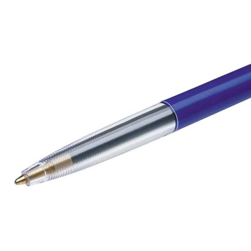 STYLO BILLE BIC RETRACTABLE M10 POINTE MOYENNE BLEU
