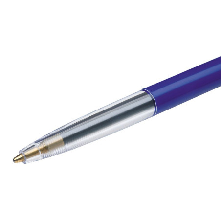 STYLO BILLE BIC RETRACTABLE M10 POINTE MOYENNE BLEU