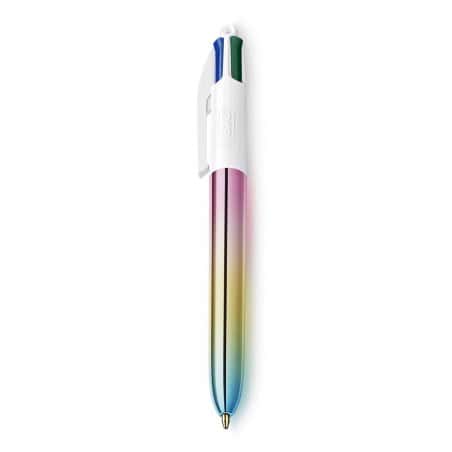 STYLO BILLE BIC 4 COULEURS RECHARGEABLE ET RETRACTABLE