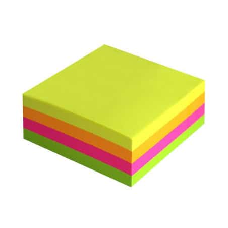 BLOC NOTES NEON 320 FEUILLES REPOSITIONNABLES