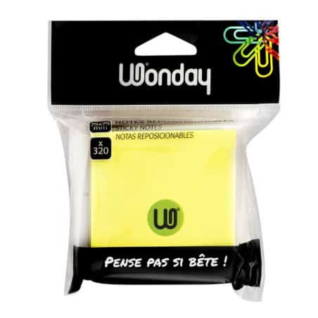 BLOC NOTES NEON 320 FEUILLES REPOSITIONNABLES