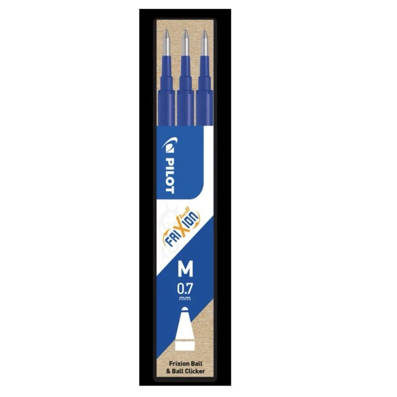 3 RECHARGES POUR PILOT FRIXION BLEU