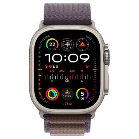APPLE WATCH ULTRA 2 GPS + CELLULAR INDIGO ALPINE LOOP M 49MM TITANE