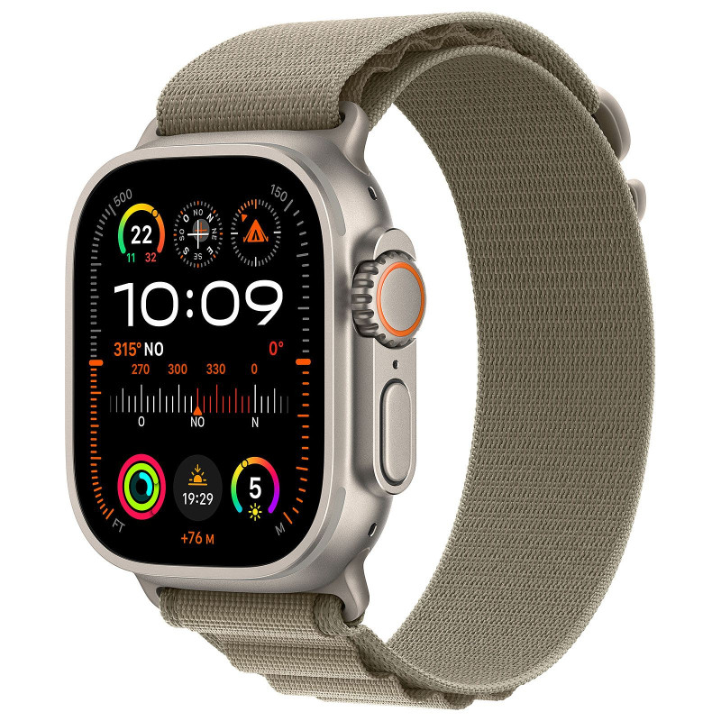 APPLE WATCH ULTRA 2 GPS + CELLULAR 49MM OLIVE ALPINE S LOOP AND TITANIUM