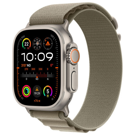 APPLE WATCH ULTRA 2 GPS + CELLULAR 49MM OLIVE ALPINE S LOOP AND TITANIUM