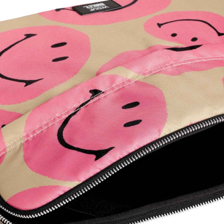 HOUSSE ORDINATEUR PORTABLE 15 & 16 SMILEY ROSE