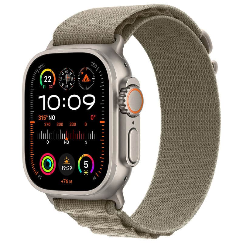 APPLE WATCH ULTRA 2 GPS + CELLULAR 49MM OLIVE ALPINE L LOOP AND TITAN