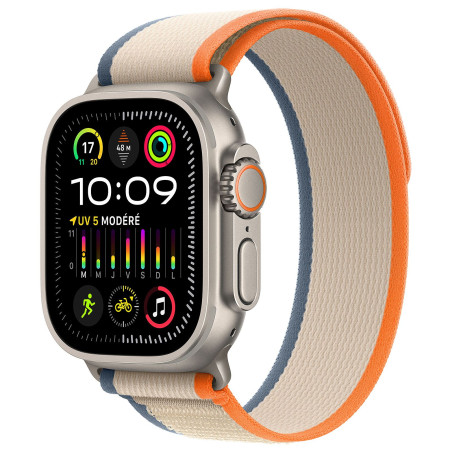 APPLE WATCH ULTRA 2 GPS + CELLULAR BEIGE TRAIL LOOP 49 MM M/L TITANIUM ORANGE