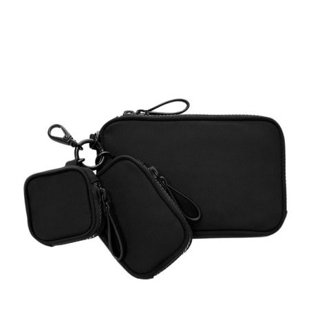 POCHETTE TECH POLYESTER NOIR